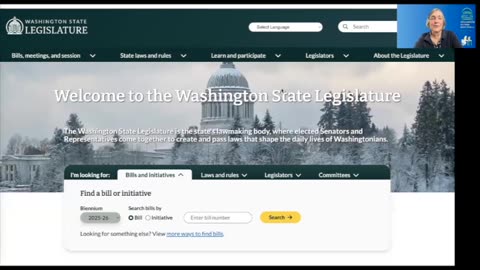 How to find the Bill List on the 2025 WA legislative website