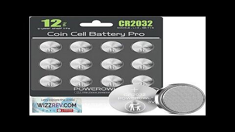 POWEROWL High Capacity CR2032 Battery 12 Pack CR2032 Lithium 3V Coin Review