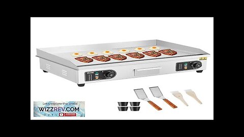 VEVOR Commercial Electric Griddle 2800W Countertop Half-Flat Top Grill 122℉-572 Review