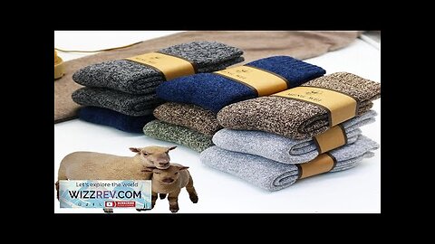 Winter Men's Merino Wool Socks Super Thick Warm High Quality Harajuku Retro Review