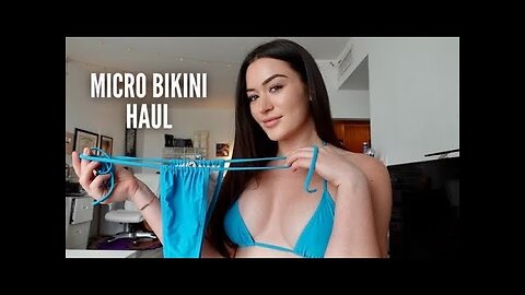 MICRO BIKINI TRY ON HAUL💦🍑