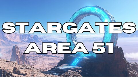 STARGATE FOUND at AREA 51? Stargate Map and Nuclear Powered Underground Machine!