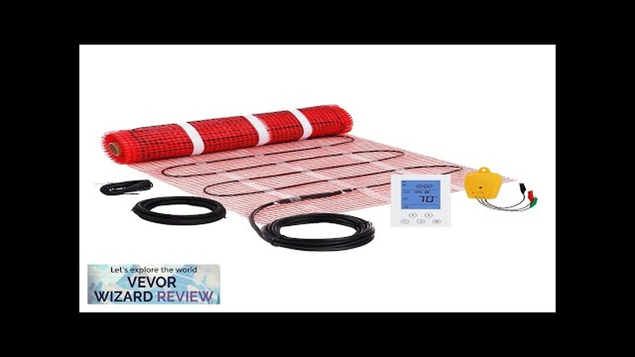 VEVOR Floor Heating Mat 30 Sq.ft Electric Radiant In-Floor Heated Warm System Review