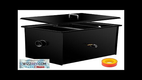 VEVOR Commercial Grease Interceptor 40 LB Carbon Steel Grease Trap 20 GPM Review