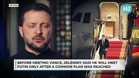 In Germany, Zelensky Tries To Blackmail Vance_ After Agreeing To Meet Putin, Big Demand _ Trump