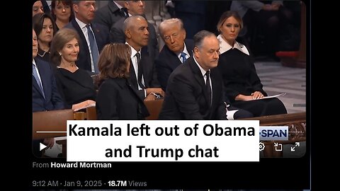 Kamala Jealous of Obama and Trump chatting