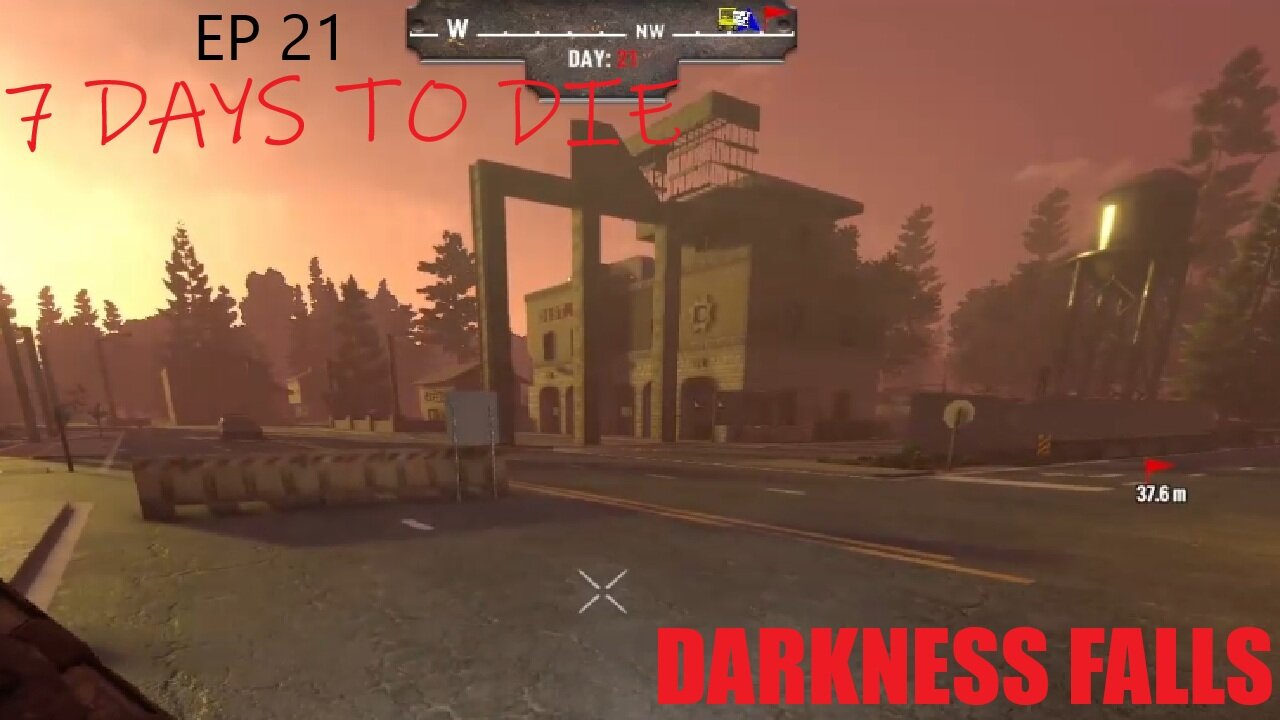 7 Days to Die Darkness Falls Playthrough - Part 21 Horde Night!