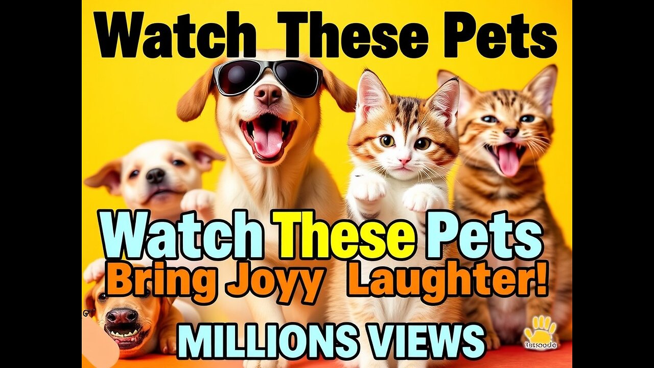 Watch these pets bring joy and laughter with their hilarious and adorable behavior!