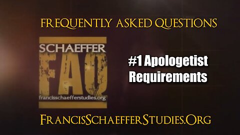 SCHAEFFER FAQ #1 - MARK RYAN ON SCHAEFFER APOLOGIST REQUIREMENTS