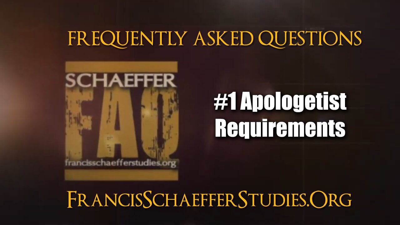 SCHAEFFER FAQ #1 - MARK RYAN ON SCHAEFFER APOLOGIST REQUIREMENTS