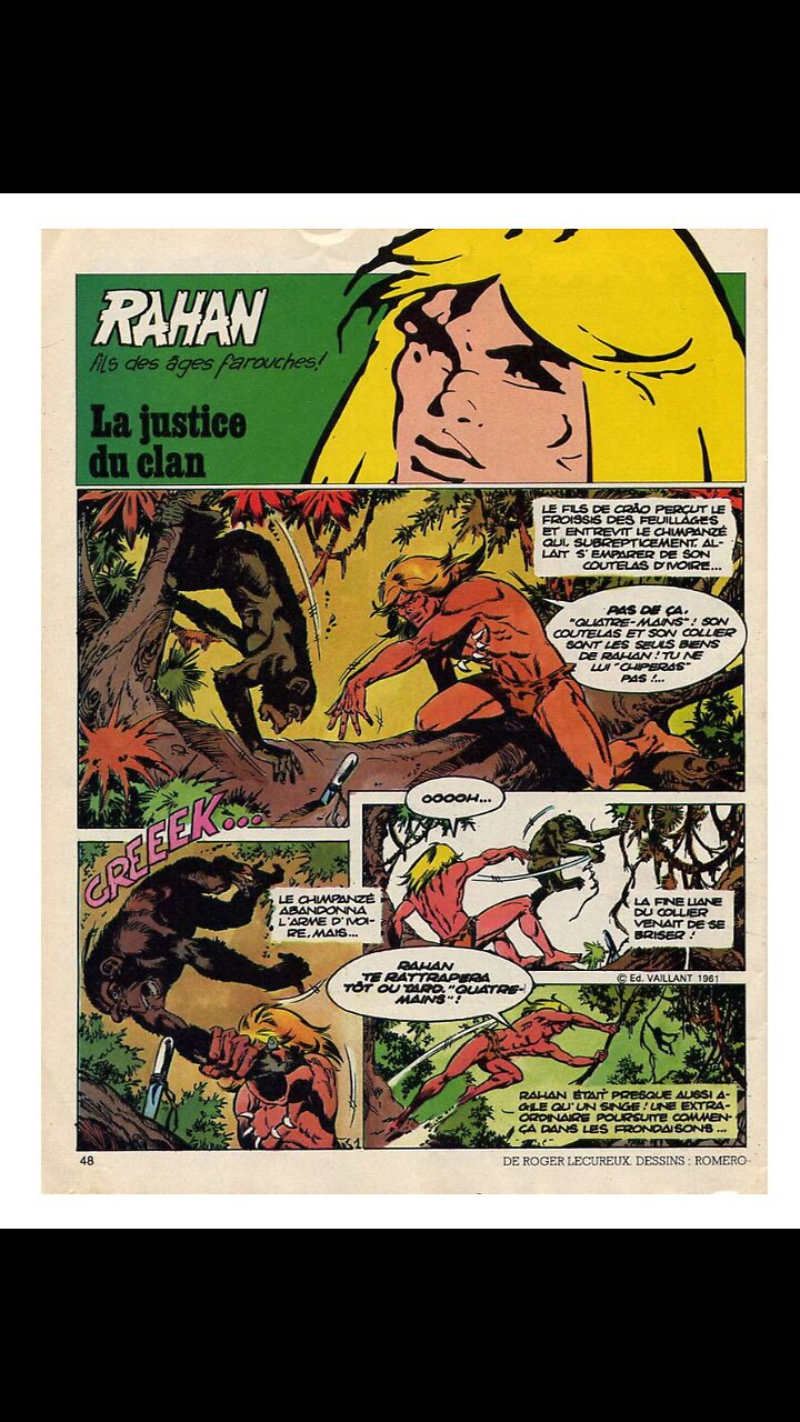 Rahan. Episode 159. By Roger Lecureux. The Justice of the Clan. A Puke(TM) Comic.