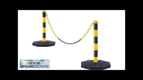 VEVOR Adjustable Traffic Delineator Post Cones 2 Pack Traffic Safety Delineator Barrier Review