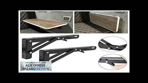 2PCS Black Finish Camper Van Folding-Bracket Table Shelf Interior Accessories for Motorhome Review