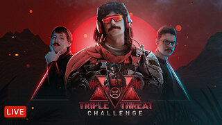 🔴LIVE - DR DISRESPECT - WARZONE - IMPOSSIBLE TRIPLE THREAT CHALLENGE