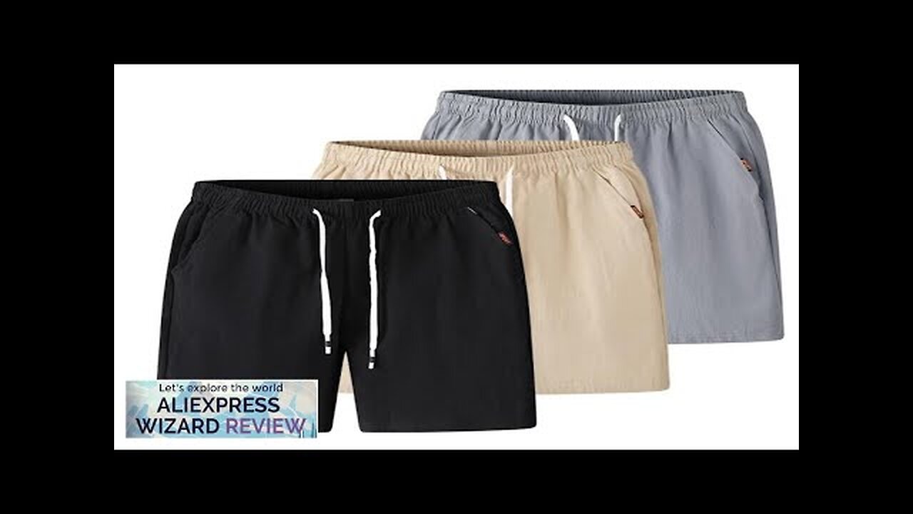 Summer Linen Shorts Men Casual Shorts Trunks Fitness Beach Shorts Man Breathable Review