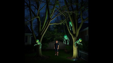 Man Films Alien Creatures on a Tree in South Carolina