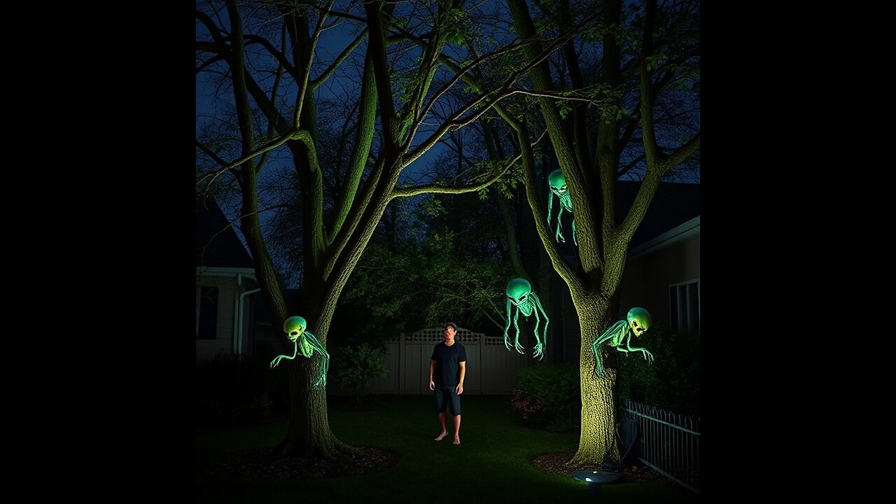 Man Films Alien Creatures on a Tree in South Carolina