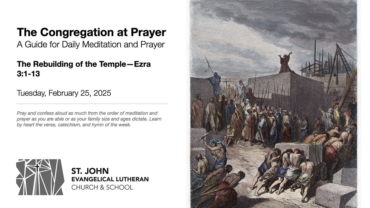 The Rebuilding of the Temple—Ezra 3:1-13