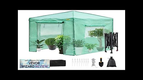 VEVOR 8'x 6'x 8' Pop-Up Greenhouse Set Up in Minutes Portable Greenhouse Review