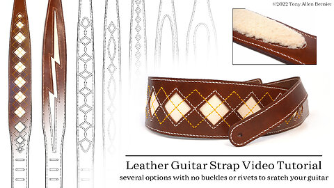 How to make Leather Guitar Straps