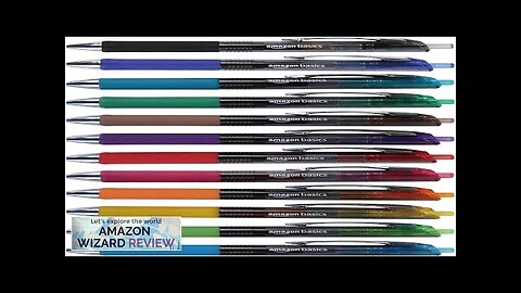 Amazon Basics Retractable Gel Pens Fine Point (0.7mm) Assorted Colors 12 Review