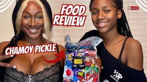 "Blue Chamoy Pickle Taste Test! 🌟 Trying the Viral Snack with My Daughter | Join Us!"