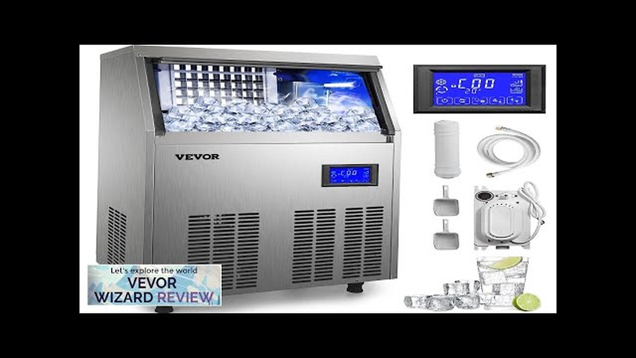 VEVOR 110V Commercial Ice Maker Machine 120-130LBS/24H 33LBS Storage Commercial Ice Machine Review