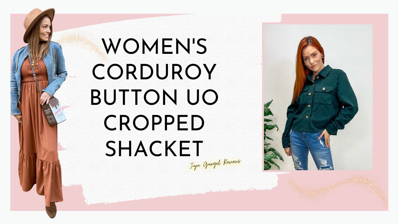 Women's corduroy button up cropped shacket review