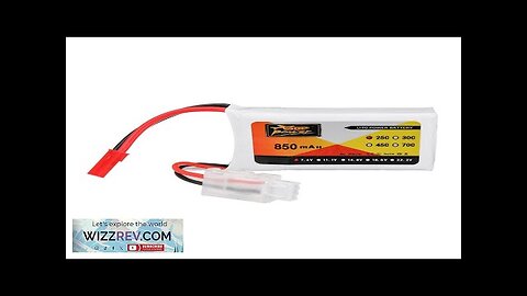 ZOP Power 7.4V 850mAh 25C 2S LiPo Battery JST Plug for RC Review