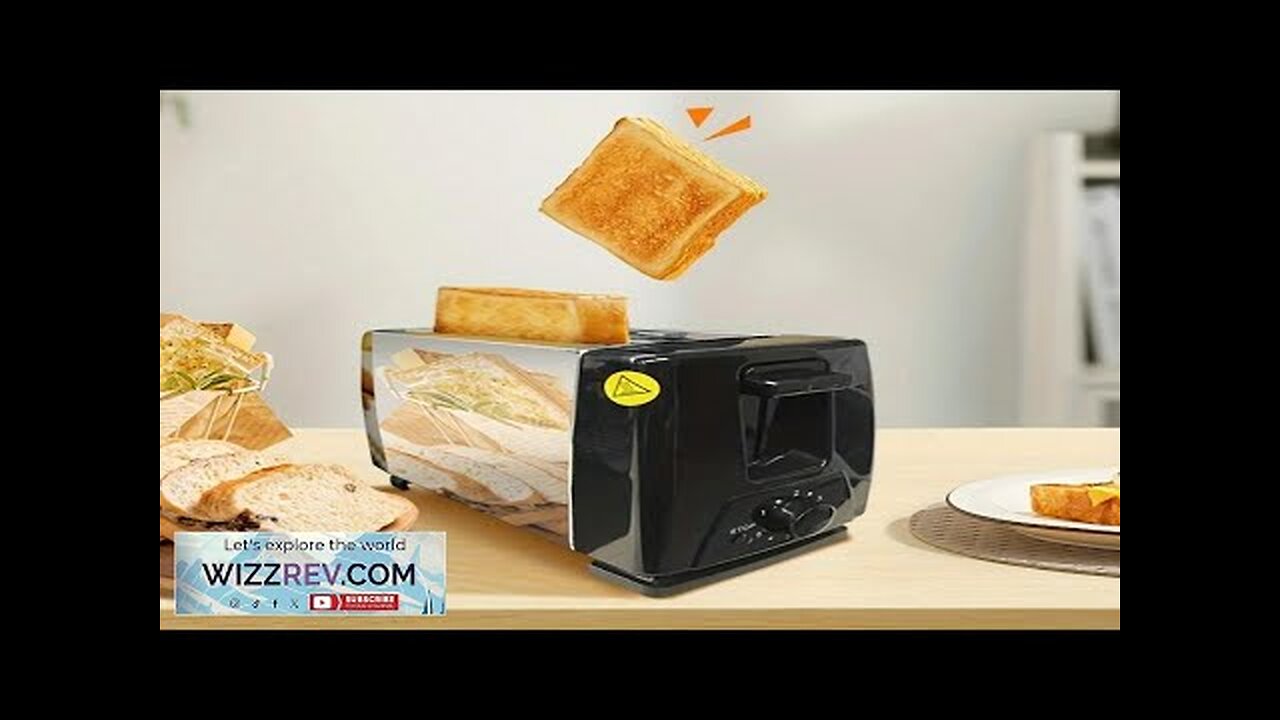 1pc 2-Slice Toaster Stainless Steel Toaster Home Toaster Breakfast Sandwich Maker Kitchen Review