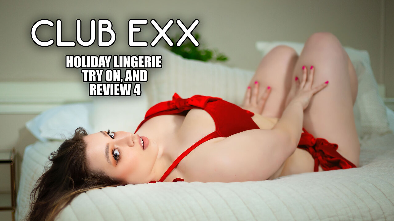 Club Exx Holiday Lingerie Try On and Review 4