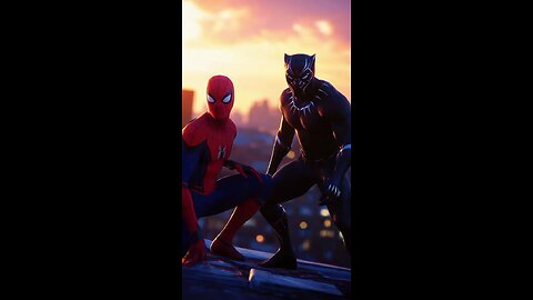 Spider Man and Black Panther