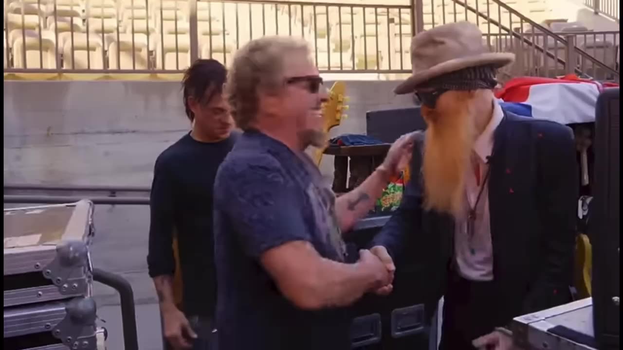 Sammy Hagar Talks With Billy Gibbons Of ZZ Top 2 Legends Sing Together
