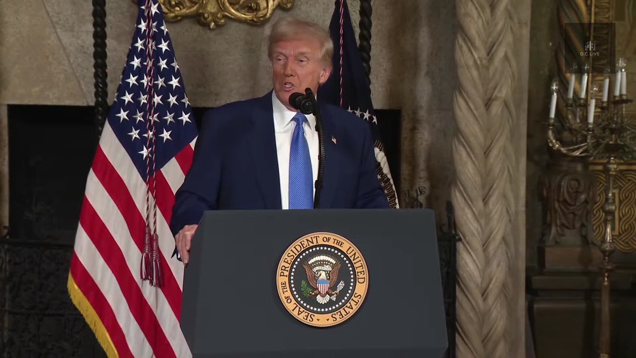 President Trump Signs Executive Orders at Mar-a-Lago, Feb. 18, 2025