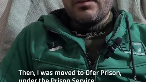 Palestinian released from a Israeli torturecamp