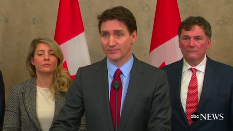 Trudeau announces “25% tariffs against $155 billion worth of American goods."