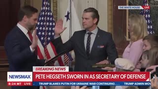 Pete Hegseth sworn in as secretary of defense