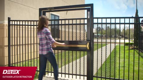 Detex Outdoor Latch Retraction