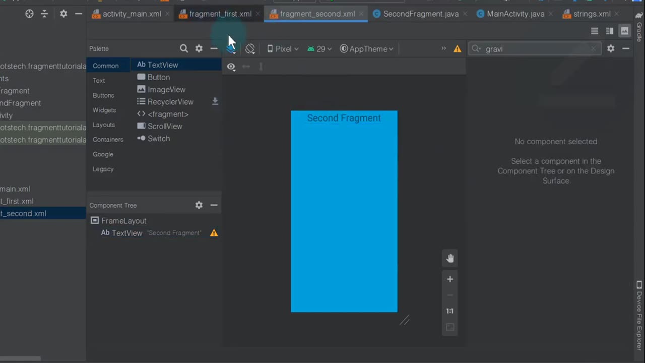 46 Fragments - Fragments App in Java Complete Example - Fragment Tutorial in Android _6