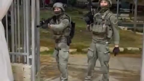 Israeli occupation forces fire stun grenade