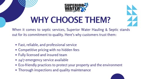 Superior Water Hauling: Trusted Water Haulers & Superior Septic Services