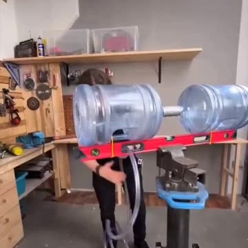 Guy builds a plasma cannon out of 2 water jugs