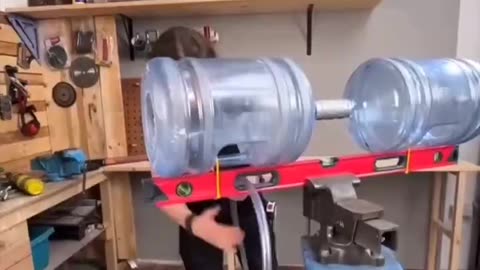 Guy builds a plasma cannon out of 2 water jugs