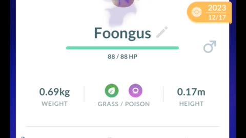 Pokémon GO-Evolving Shadow Foongus