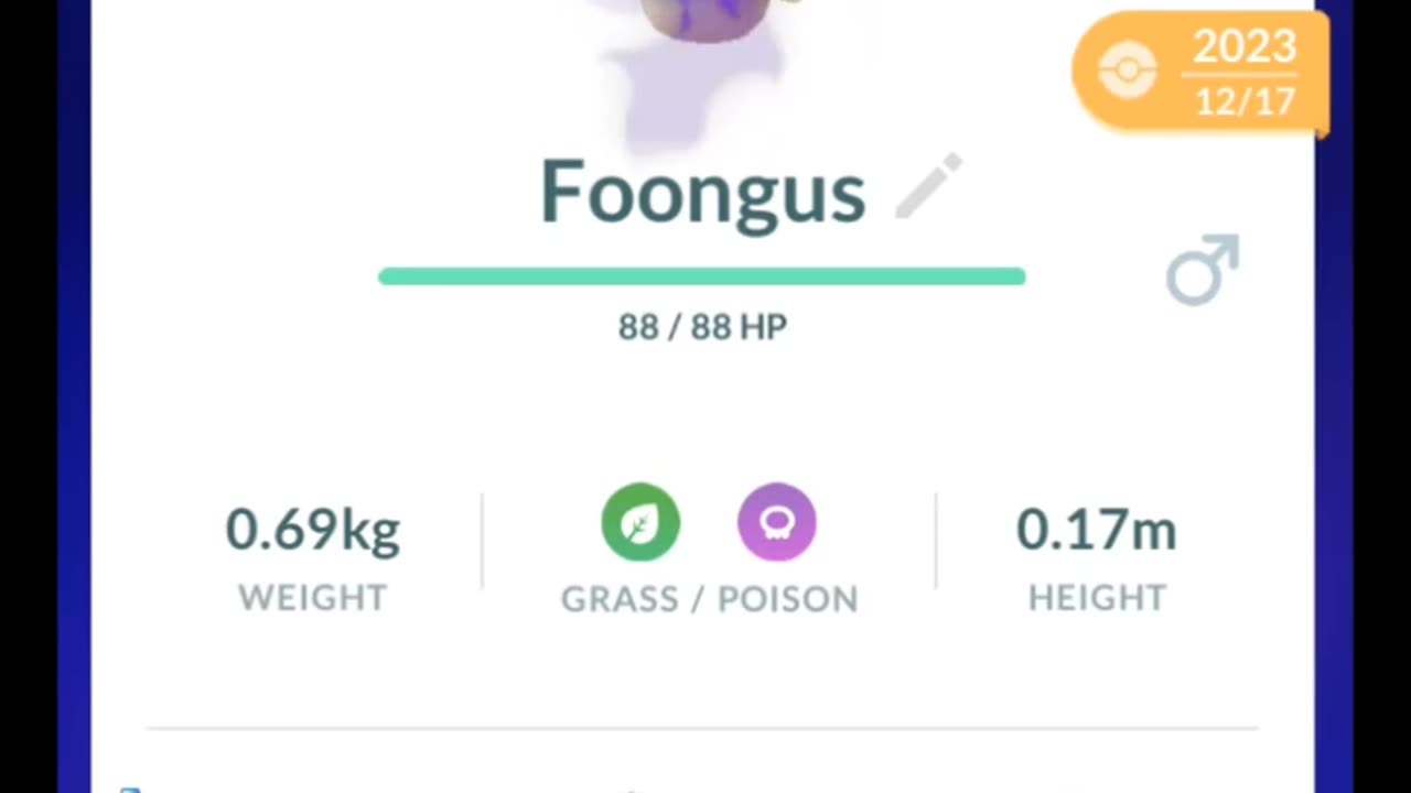 Pokémon GO-Evolving Shadow Foongus