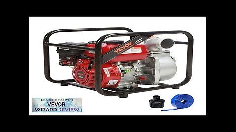 VEVOR Gasoline Engine Water Pump 3-inch 7HP 265 GPM 142ft Lift 22ft Review