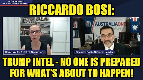 Riccardo Bosi: Trump Intel - No One Is Prepared for What’s About to Happen!