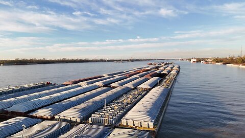 Down By the River I Shot the Barges With a DJI Air 3 Drone