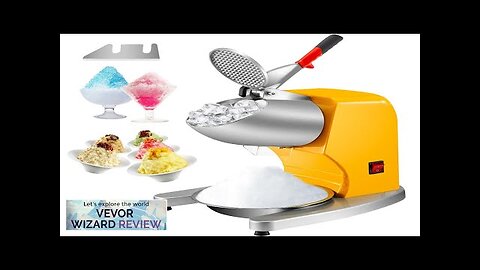 VEVOR 110V Electric Ice Shaver Crusher300W 1450 RPM Snow Cone Maker Machine Review