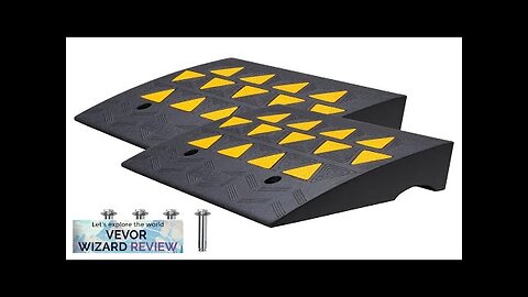 VEVOR Rubber Curb Ramp 2 Pack 6" Rise Height Heavy-Duty 33069 lbs/15 Review